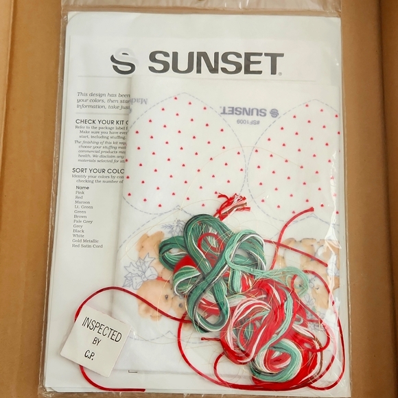 Sweetheart Ornaments Sunset Felt Applique Kit. Embroidery /glue (4 set) New. - Picture 8 of 14